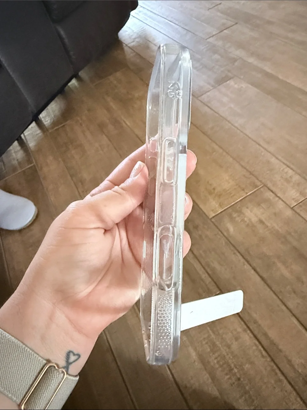 ZAGG iPhone 16 pro Clear Phone Case with Kickstand - Transparent